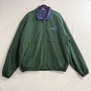 Union Line Vintage AFSCME PEOPLE Windbreaker Jacket Green Size Large Men